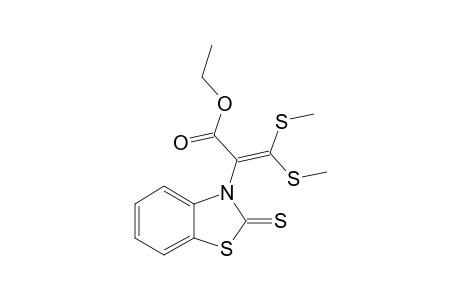 3,3-BIS-(METHYLTHIO)-2-(2-THIOXO-BENZO-2H-1,3-THIAZOL-3-YL)-ACRYLIC_ACID-ETHYLESTER