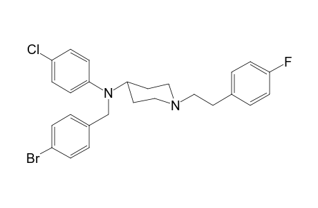 N-4-Bromobenzyl-N-4-chlorophenyl-1-[2-(4-fluorophenyl)ethyl]piperidin-4-amine