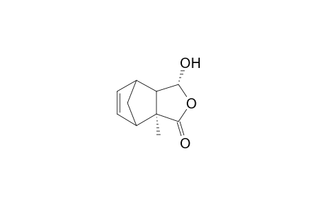 5(R)-Hydroxy-2(S)-methyl-4-oxa-endo-tricyclo[5.2.1.0(2,6)]dec-8-en-3-one
