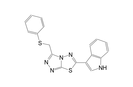 1H-indole, 3-[3-[(phenylthio)methyl][1,2,4]triazolo[3,4-b][1,3,4]thiadiazol-6-yl]-