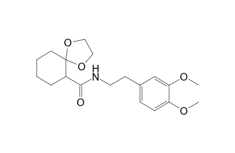 1,4-Dioxaspiro[4.5]decane-6-carboxamide, N-[2-(3,4-dimethoxyphenyl)ethyl]-