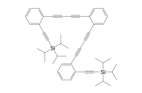 1,2-Bis[4-[2'-(triisopropylsilylethynyl)phenyl]butadiynyl]benzene
