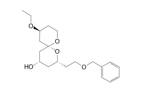 (2R,4S,6R,10S)-2-(2-(Benzyloxy)ethyl)-10-ethoxy-1,7-dioxaspiro[5.5]undecan-4-ol