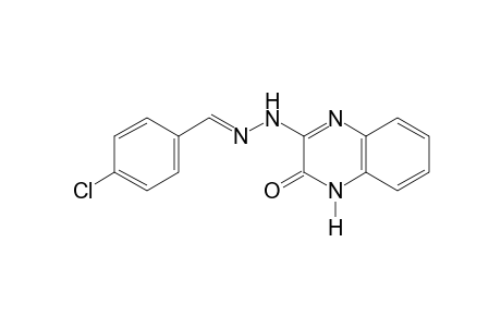 p-CHLOROBENZALDEHYDE, (3,4-DIHYDRO-3-OXO-2-QUINOXALINYL)HYDRAZONE