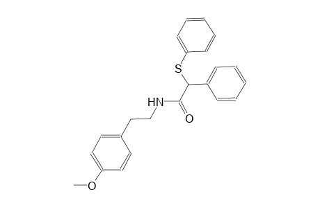 N-[2-(4-methoxyphenyl)ethyl]-2-phenyl-2-(phenylsulfanyl)acetamide