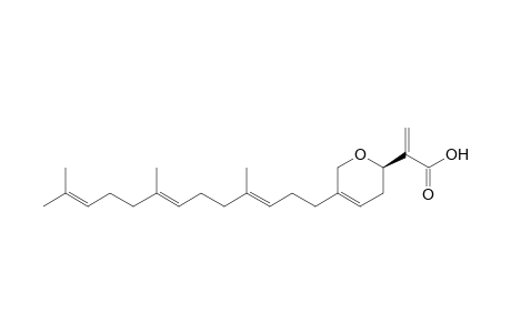 2-[(2R)-5-[(3E,7E)-4,8,12-trimethyltrideca-3,7,11-trienyl]-3,6-dihydro-2H-pyran-2-yl]-2-propenoic acid