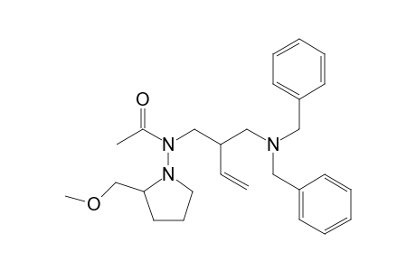 N-{[2'-(Dibenzylamino)methyl]but-3'-enyl}-N-[2"-(methoxymethyl)-pyrrolidin-1"-yl]acetamide