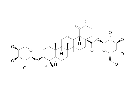 3-BETA-[(ALPHA-L-ARABINOPYRANOSYL)-OXY]-URS-12,19(29)-DIEN-28-OIC-ACID-28-BETA-D-GLUCOPYRANOSYLESTER