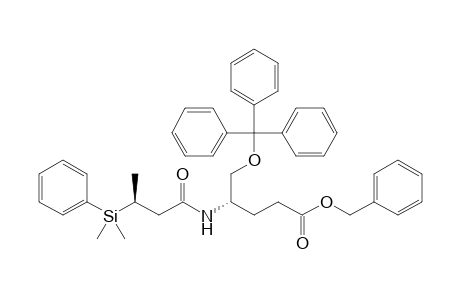(4S)-4-[[(3S)-3-[dimethyl(phenyl)silyl]-1-oxobutyl]amino]-5-(triphenylmethyl)oxypentanoic acid (phenylmethyl) ester