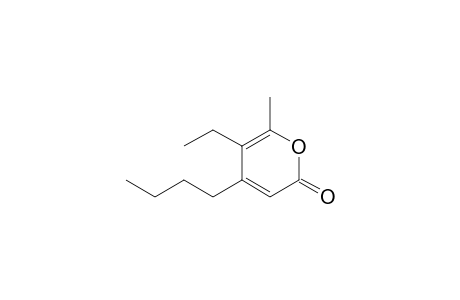 4-Butyl-5 ( 6)-ethyl-6( 5)-methyl-2H-pyran-2-one