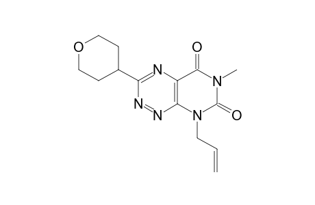 Pyrimido[5,4-e]-1,2,4-triazine-5,7(6H,8H)-dione,6-methyl-8-(2-propenyl)-3-(tetrahydro-2H-pyran-4-yl)-