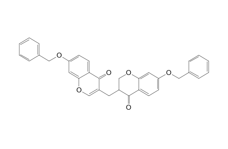 4H-1-Benzopyran-4-one, 2,3-dihydro-3-[[4-oxo-7-(phenylmethoxy)-4H-1-benzopyran-3-yl]methyl]-7-(phenylmethoxy)-