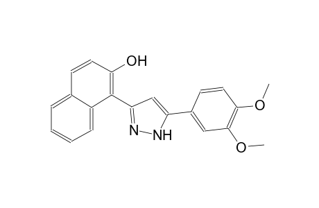 1-[5-(3,4-dimethoxyphenyl)-1H-pyrazol-3-yl]-2-naphthol