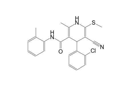 3-pyridinecarboxamide, 4-(2-chlorophenyl)-5-cyano-1,4-dihydro-2-methyl-N-(2-methylphenyl)-6-(methylthio)-
