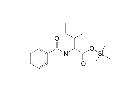 N-Benzoylisoleucine, tms derivative