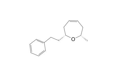 (-)-(2S,7R)-(Z)-2-Methyl-7-phenethyl-2,3,6,7-tetrahydrooxepine