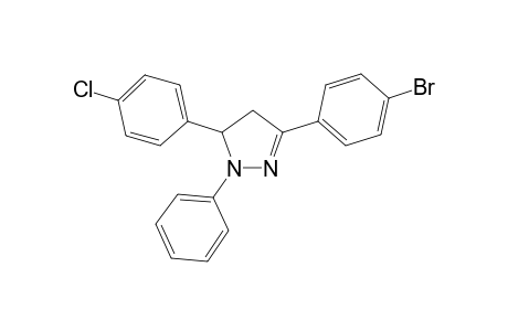 3-(4-Bromo-phenyl)-5-(4-chloro-phenyl)-1-phenyl-4,5-dihydro-1H-pyrazole