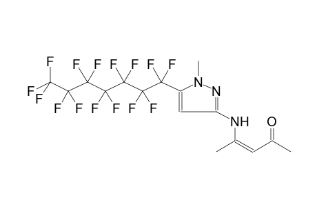 5-PERFLUOROHEPTYL-3-[N-(1-METHYL-3-OXO-1-BUTENYL)AMINO]-1-METHYLPYRAZOLE