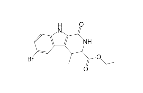 Ethyl 1-oxo-1,2,3,4-tetrahydro-6-bromo-4-methyl-.beta.-carboline-3-carboxylate