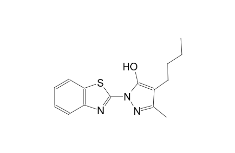 1H-pyrazol-5-ol, 1-(2-benzothiazolyl)-4-butyl-3-methyl-