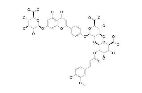 7-O-BETA-D-GLUCURONOPYRANOSYL-4'-O-[2'-O-E-FERULOYL-O-BETA-D-GLUCURONOPYRANOSYL-(1->2)-O-BETA-D-GLUCURONOPYRANOSIDE]-APIGENIN