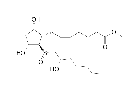 13,14-Dihydro-15-epi-13-thiaprostaglandin-F(2.alpha.) - S-Oxide - Methyl Ester