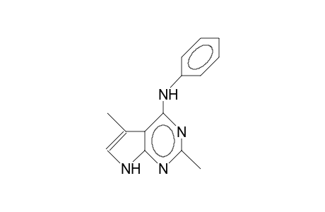 N-Phenyl-2,5-dimethyl-7H-pyrrolo(2,3-D)pyrimidin-4-amine