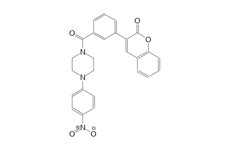 3-(3-{[4-(4-nitrophenyl)-1-piperazinyl]carbonyl}phenyl)-2H-chromen-2-one