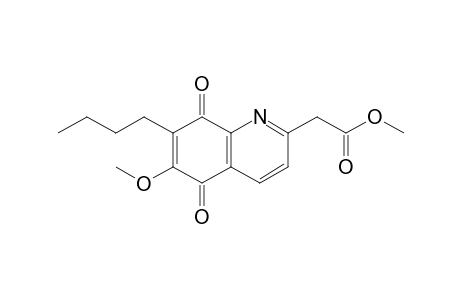 2-(Methoxycarbonylmethyl)-6-methoxy-7-butyl-5,8-quinolinedione