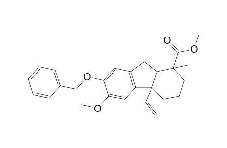 7-Benzyloxy-6-methoxy-1-methyl-4a-vinyl-2,3,4,4a,9,9a-hexahydro-1H-fluorene-1-carboxylic acid methyl ester
