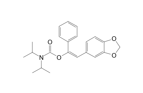 (E)-1-N,N-Diisopropylcarbamoyloxy-1-phenyl-2-(3",4"-methylenedioxyphenyl)ethene