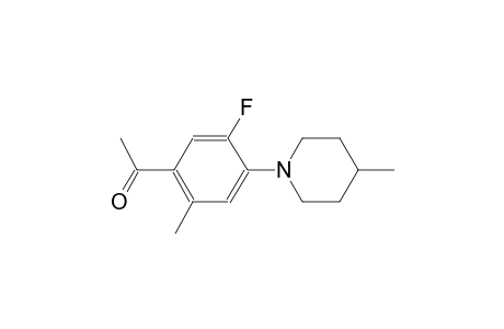 ethanone, 1-[5-fluoro-2-methyl-4-(4-methyl-1-piperidinyl)phenyl]-