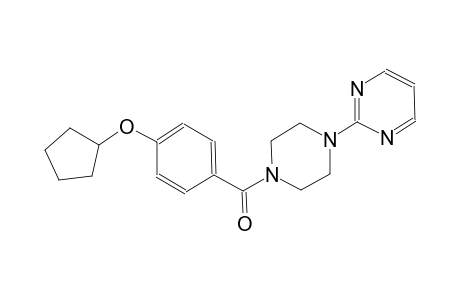 2-{4-[4-(cyclopentyloxy)benzoyl]-1-piperazinyl}pyrimidine