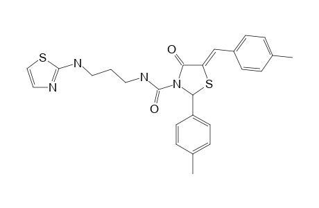N-3-[[2-(4-METHYLPHENYL)-4-OXO-5-(4-METHYLBENZYLIDENE)-1,3-THIAZOLIDINE]-CARBAMYL]-PROPYL-2-AMINOTHIAZOLE
