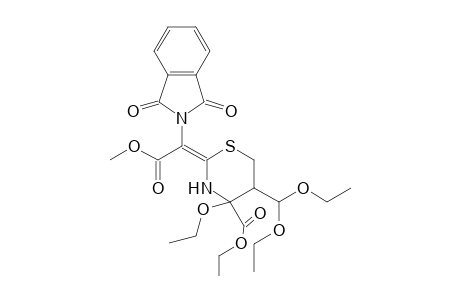 (2Z)-5-(diethoxymethyl)-2-[1-(1,3-dioxo-2-isoindolyl)-2-methoxy-2-oxoethylidene]-4-ethoxy-1,3-thiazinane-4-carboxylic acid ethyl ester