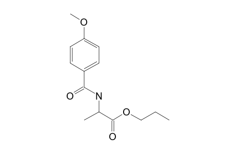 D-Alanine, N-(4-anisoyl)-, propyl ester