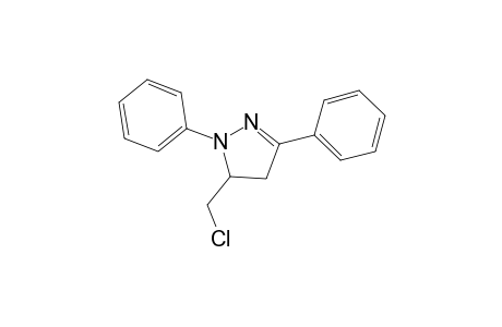 1H-Pyrazole, 5-(chloromethyl)-4,5-dihydro-1,3-diphenyl-
