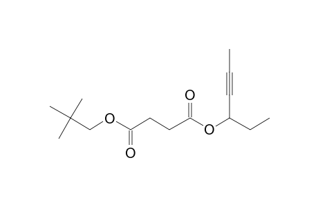 Succinic acid, hex-4-yn-3-yl neopentyl ester