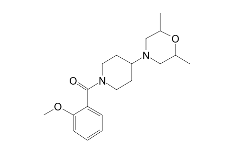 [4-(2,6-Dimethylmorpholin-4-yl)piperidin-1-yl]- (2-methoxyphenyl)methanone