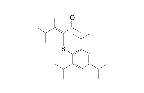 (Z)-4,5-dimethyl-3-(2,4,6-triisopropylphenyl)sulfanyl-hex-3-en-2-one