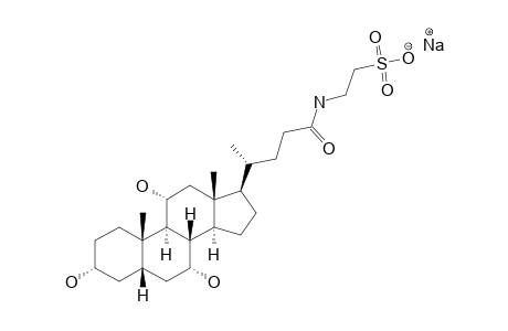 SODIUM-2-[[3-ALPHA,7-ALPHA,11-ALPHA-TRIHYDROXY-24-OXO-5-BETA-CHOLAN-24-YL]-AMINO]-ETHANESULFONATE