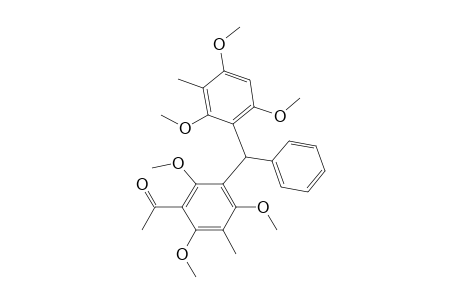 Ethanone, 1-[2,4,6-trimethoxy-3-methyl-5-[phenyl(2,4,6-trimethoxy-3-methylpheny l)methyl]phenyl]-