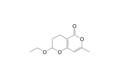 2-Ethoxy-7-methyl-3,4-dihydro-2H-pyrano[3,2-c]pyran-5-one