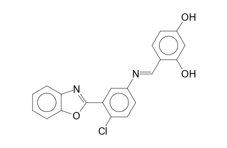 2-[2-Chloro-5-(2,4-dihydroxybenzylideneamino)phenyl]benzoxazole