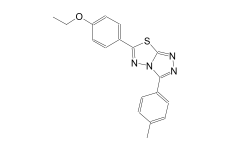 6-(4-ethoxyphenyl)-3-(4-methylphenyl)[1,2,4]triazolo[3,4-b][1,3,4]thiadiazole