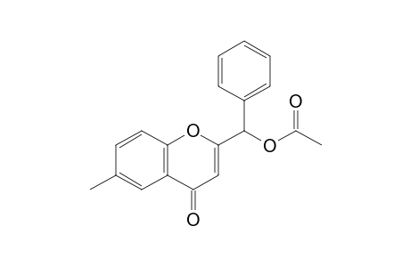 [(4'-Oxo-6'-methyl-4H-chromen-2'-yl)phenylmethyl] acetate