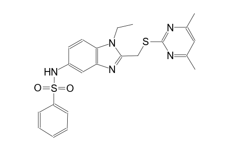 benzenesulfonamide, N-[2-[[(4,6-dimethyl-2-pyrimidinyl)thio]methyl]-1-ethyl-1H-benzimidazol-5-yl]-