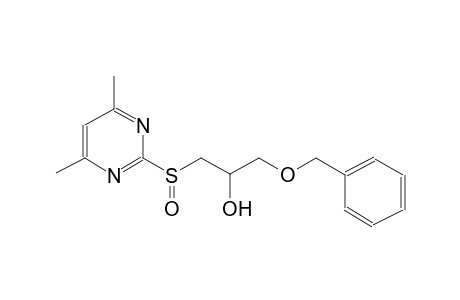 1-(benzyloxy)-3-[(4,6-dimethyl-2-pyrimidinyl)sulfinyl]-2-propanol