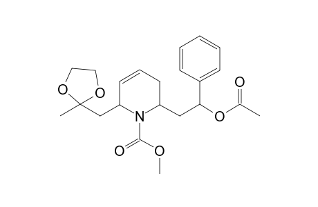 Methyl 2-(2-Acetoxy-2-phenylethyl)-6-(2-ethylenedioxypropyl)-1,2,3,6-tetrahydropyridine-1-carboxylate