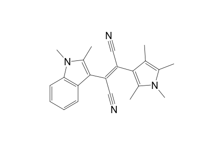 1,2-Dicyano-1-(1,2-dimethyl-3-indolyl)-2-(1,2,4,5-tetramethyl-3-pyrrolyl)ethene